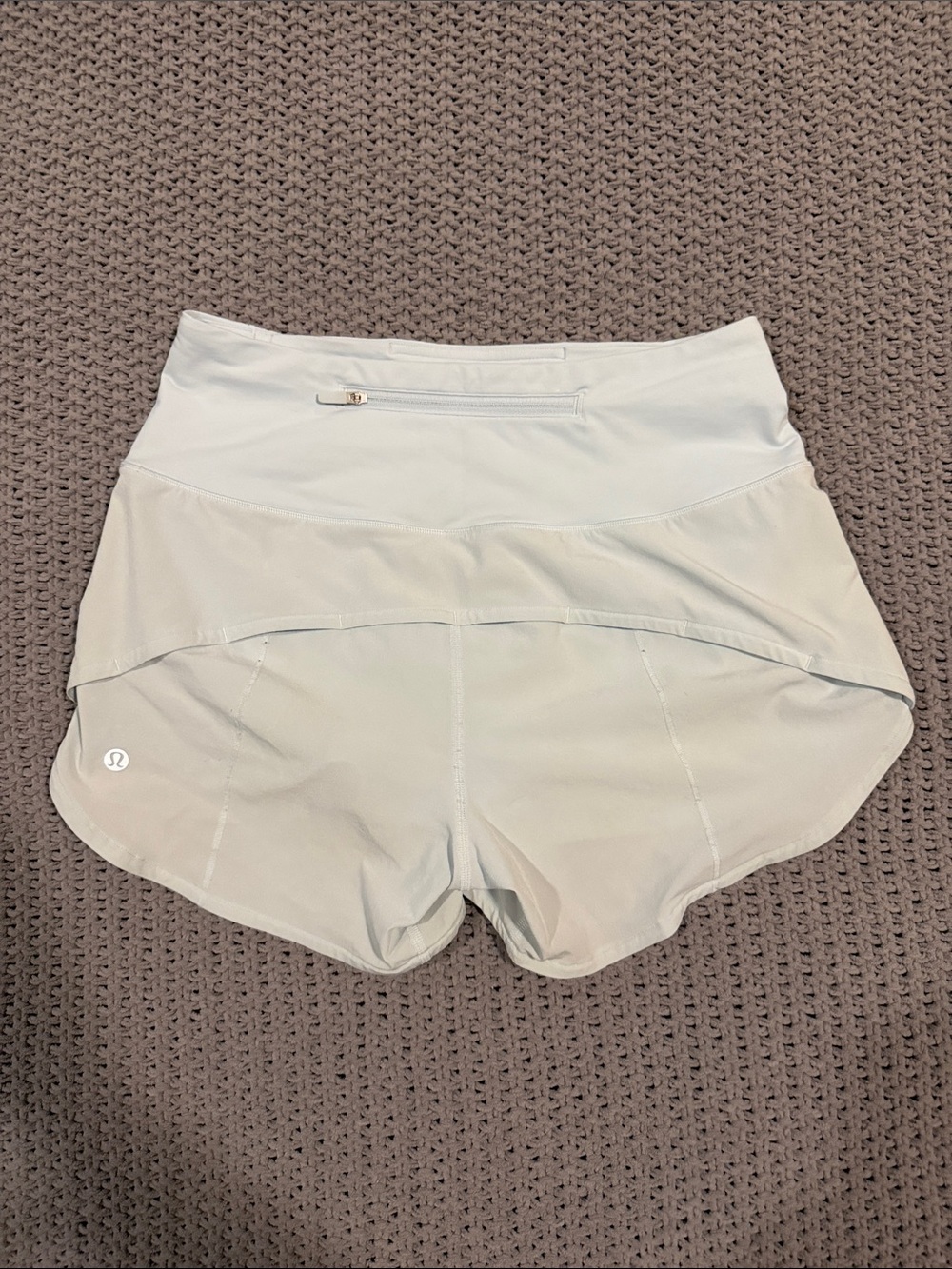 lululemon athletica light blue 4” Speed Up Run/Training Shorts - Picture 2 of 4